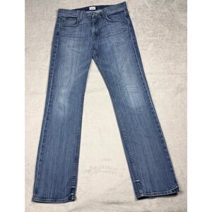 Hudson Byron Straight Leg Jeans Mens‎ 34 Blue Medium Wash M255ZDHK